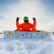 Snowboard sticker etiket kaplama